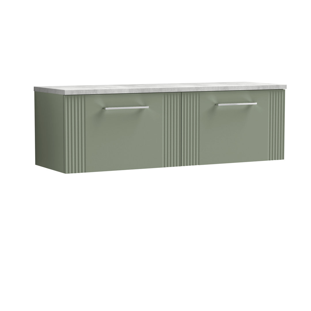 Deco 121.49cm Double Bathroom Vanity Base Only