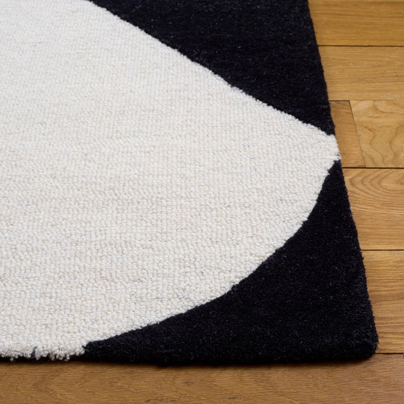 Rodeo Drive 857 Area Rug In Ivory / Black, Rectangle 6' x 9'