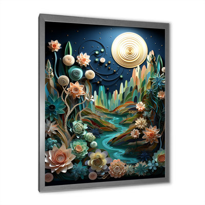 " Cactus Teal Twilight I "