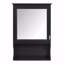 Armoire de rangement de salle de bain murale 20 "avec miroir, armoire de rangement murale avec porte, armoire à pharmacie murale à miroir-1195847844
