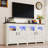 74" LED Farmhouse TV Stand For Tvs Up To 85" With Power Outlets And Adjustable Shelves-163533590-149277936