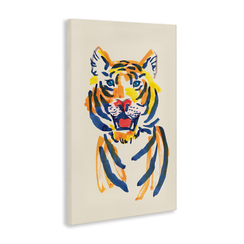 «Tiger Roar», toile par Karolina Sato, H 30 po x l 20 po