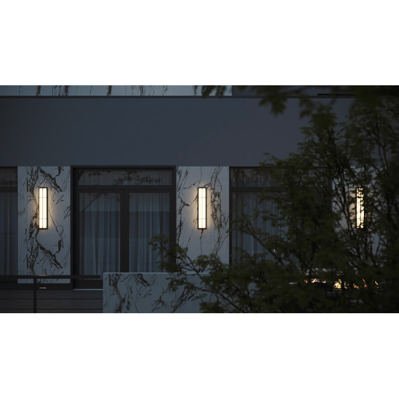 August Aluminum LED Wall Light, Black