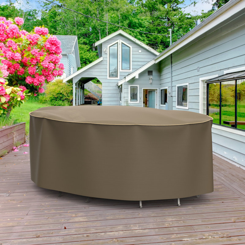 Housse pour ensemble de table et chaises de terrasse Hillside, 30" H x 80" lx 100" P