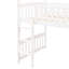 Lit mezzanine blanc avec glissade - pratique et amusant. Structure en bois robuste. Sécuritaire pour dormir seul. Outils d'assemblage inclus. Convient à un matelas standard pour économiser de l'espace avec du bois de pin. Fabrication.-1021280598