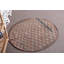 Petit tapis 3,1 x 3,1 pi, tapis luxueux, tapis oriental rouge, tapis rétro, tapis turc, tapis de décoration intérieure