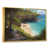 Toile avec cadre flottant or