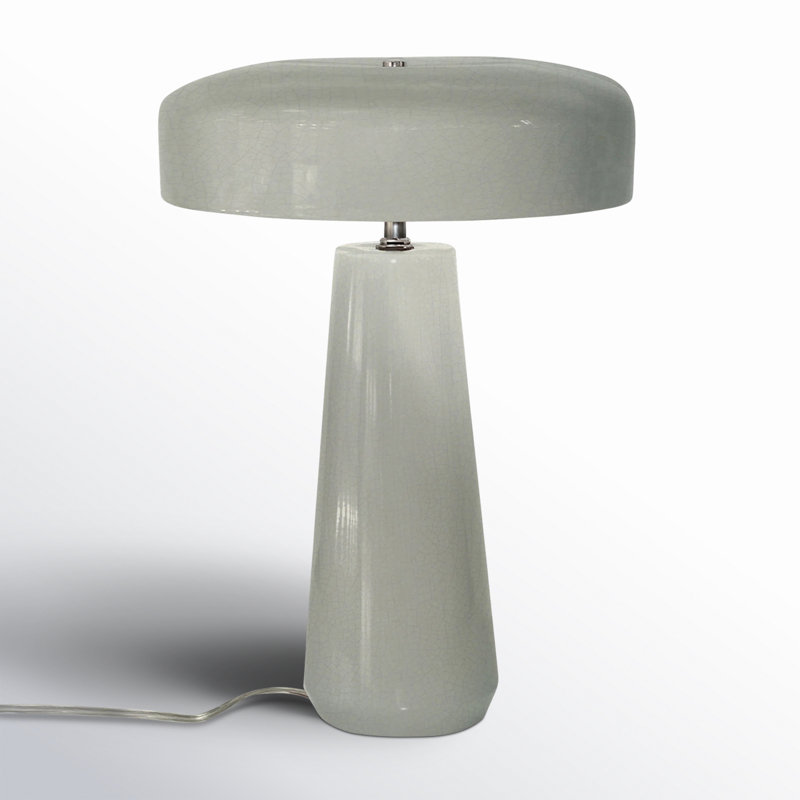 Hardacre Ceramic Table Lamp, White Crackle