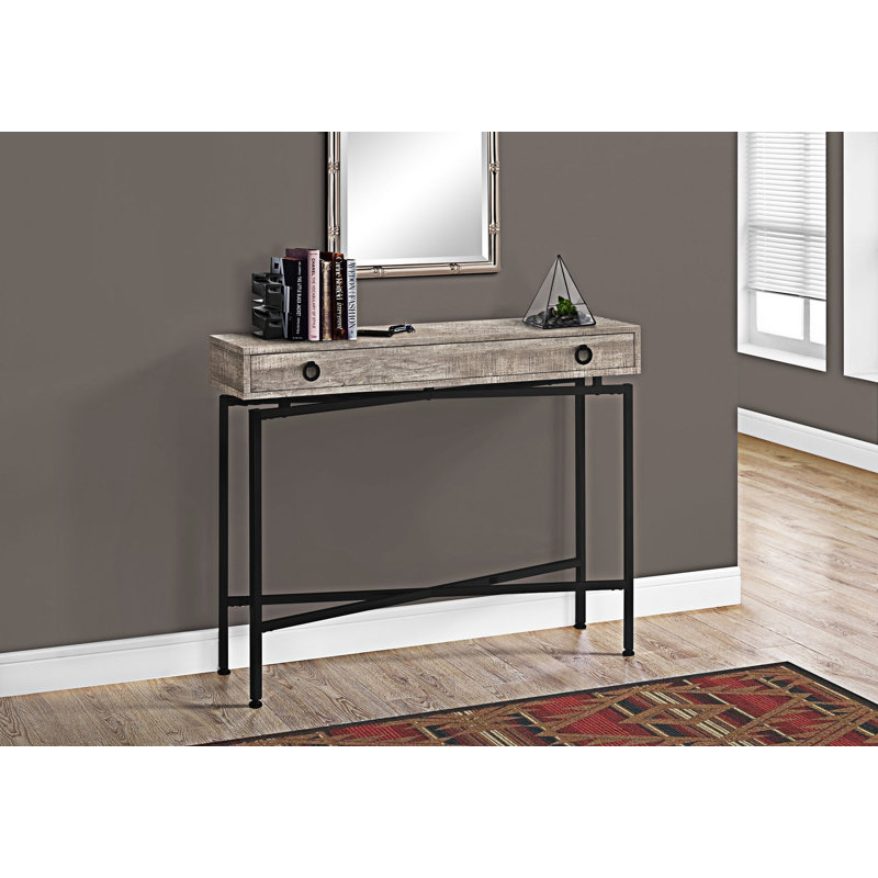 Console avec tiroirs de rangement, Taupe