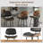 26" Counter Height Faux Leather and Walnut Wood Bar Stool-1901890844