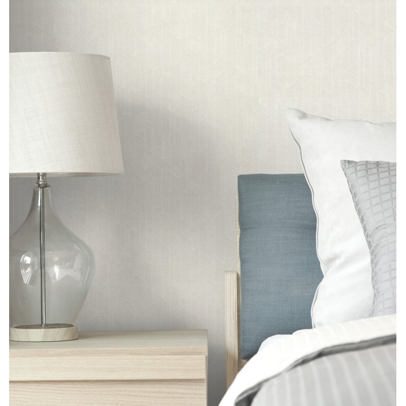 Geometric Wallpaper Roll, Porcelain
