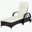 Chaise longue avec roulettes et coussin moelleux-620516323