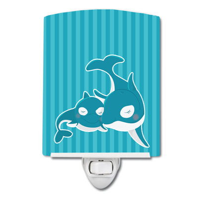 Dolphins Ceramic Night Light