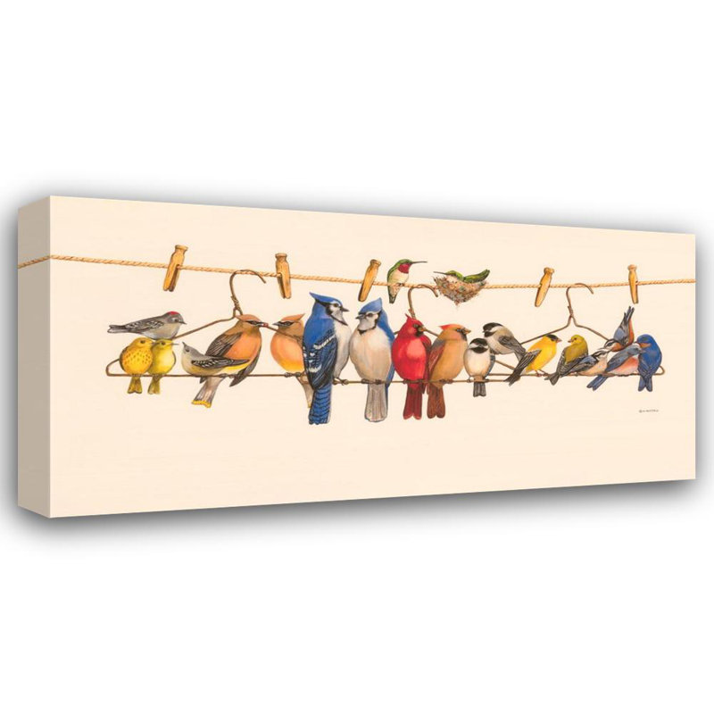 Bird Menagerie II, H 12 po x l 24 po