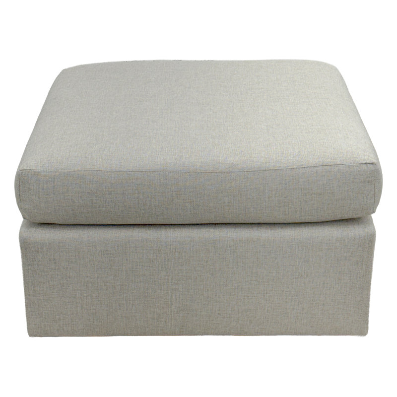 Square Ottoman, 9816 Cream