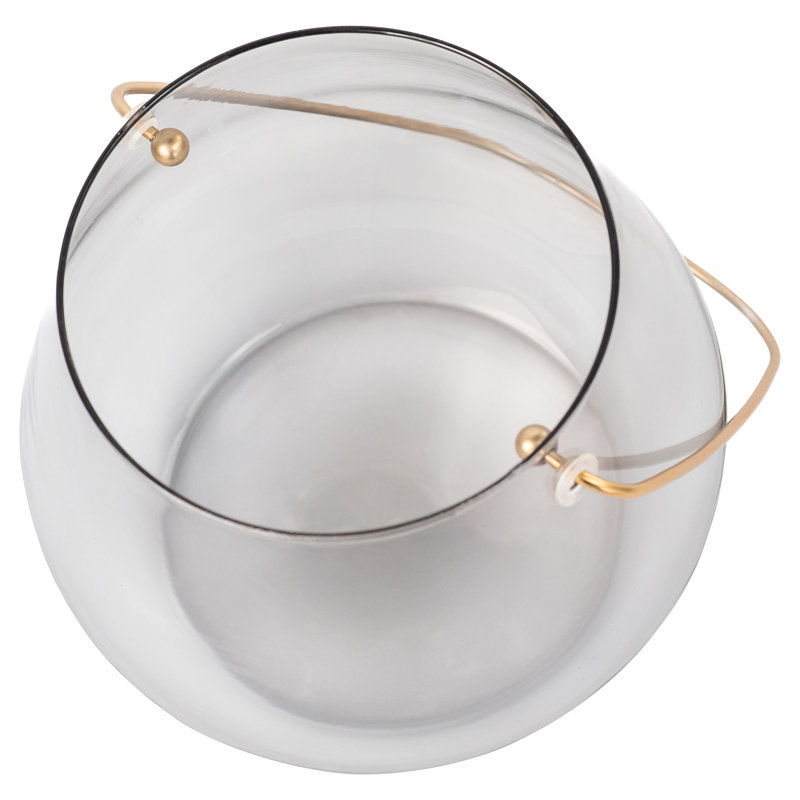 Water Drop Hurricane Candle Holder, 4.5" H x 7" W x 7" D