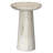 19" White Solid Wood Round End Table-776976314