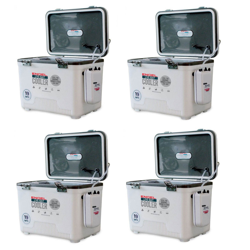 Engel 19 Quart 4.75 Gallon Hard Sided Live Bait Fishing Dry Box Cooler