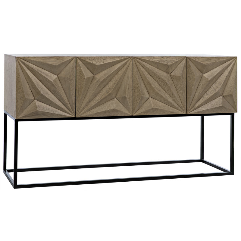 Console Zurich, Noyer blanchi