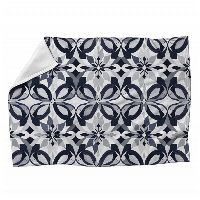 Jeté en molleton mosaïque - Jetés d'art pour canapés ou lits, L 60 po x L 80 po