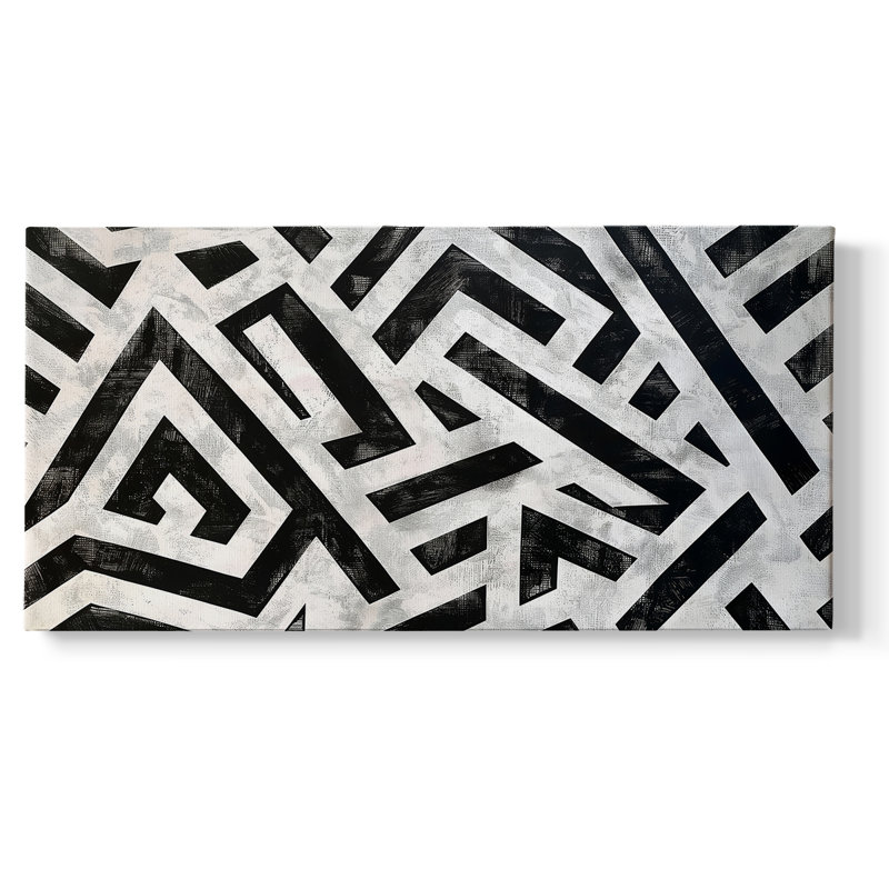 Série abstraite-CV-Toile tendue avec châssis encadré-Prêt à accrocher, H 25 po x l 49 po, Doré