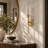 Modern Gold Dimmable Armed Wall Sconces