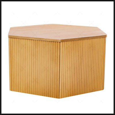 Fluted Hexagon Coffee Table