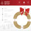 Couronne de Noël pré-éclairée-416185387