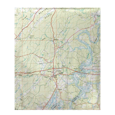 Nautical Map Throw Blanket