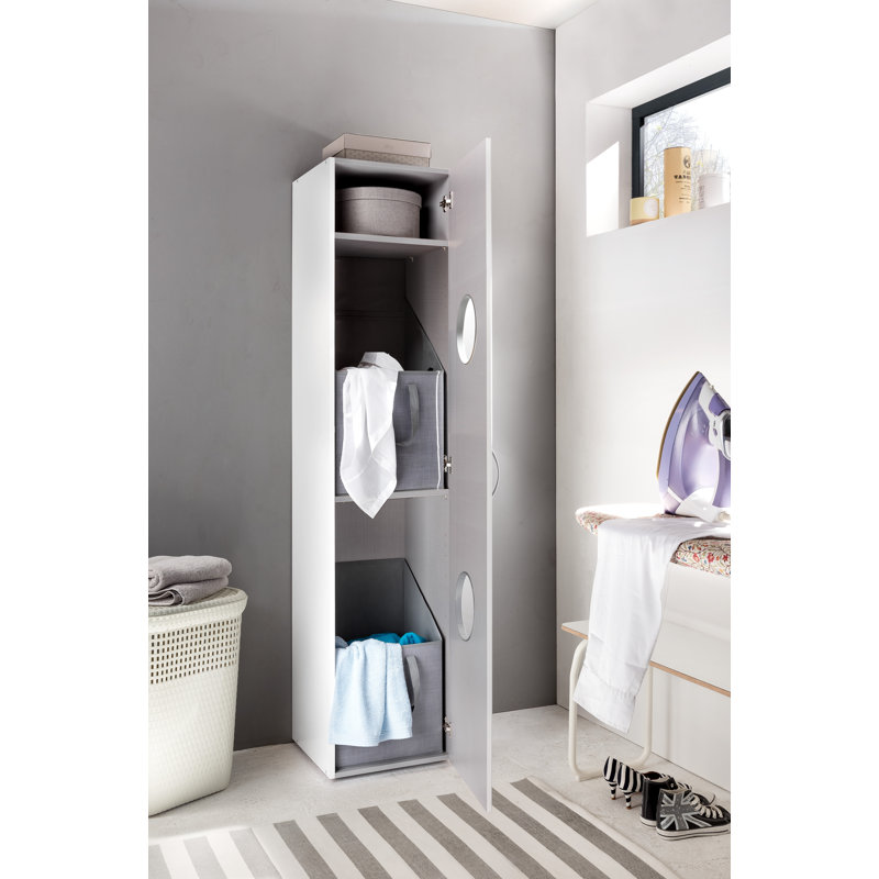 Ganix Linen Cabinet, White
