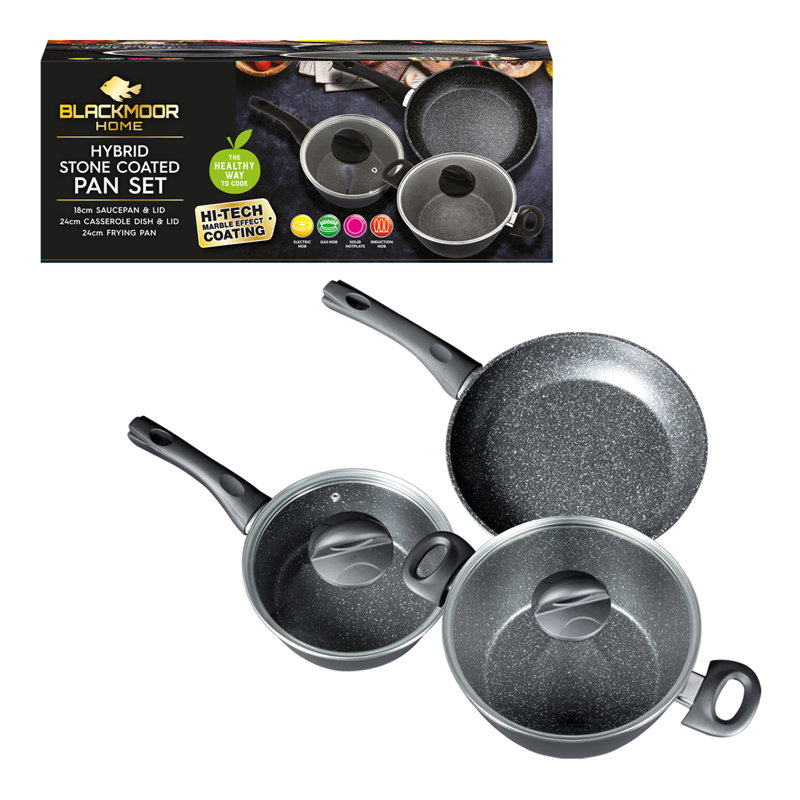 5 - Piece Non-Stick Aluminum Cookware Set