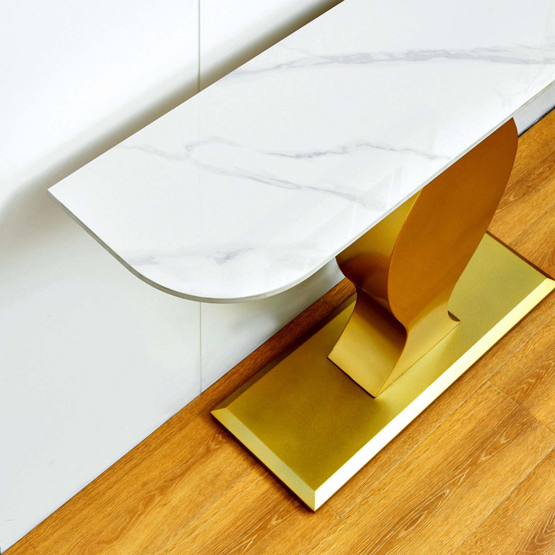 Taurie 47.24'' Console Table, Gold