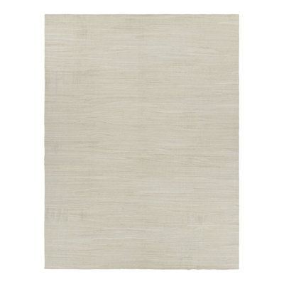 Rug & Kilim’S Oversized Flatweave Rug With Cream & Beige Muted Patterns & Striae