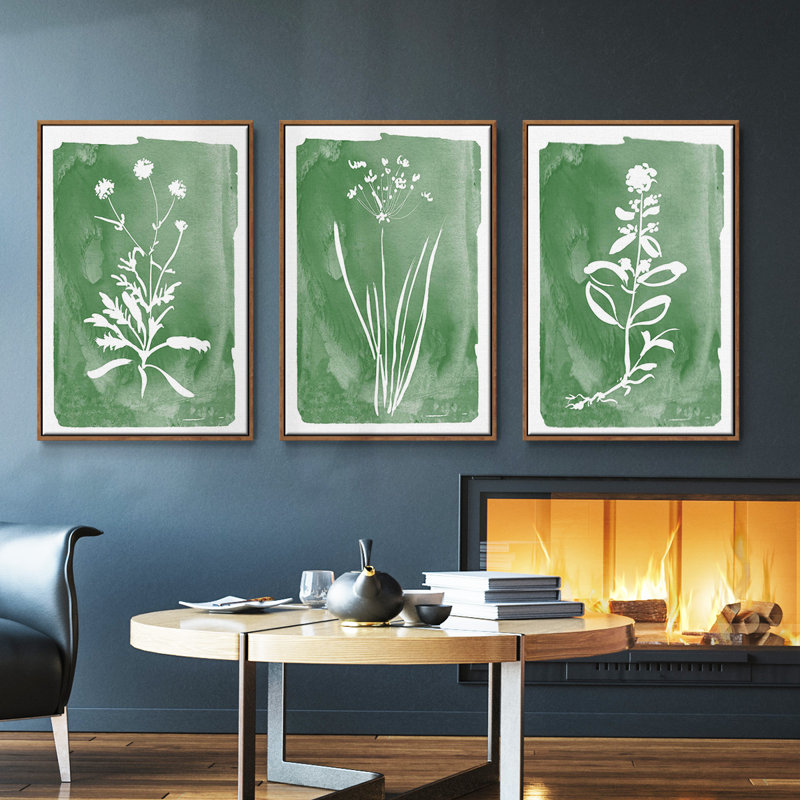 Green Botanical I 3 pièces, Noyer, H 40 po x l 78 po