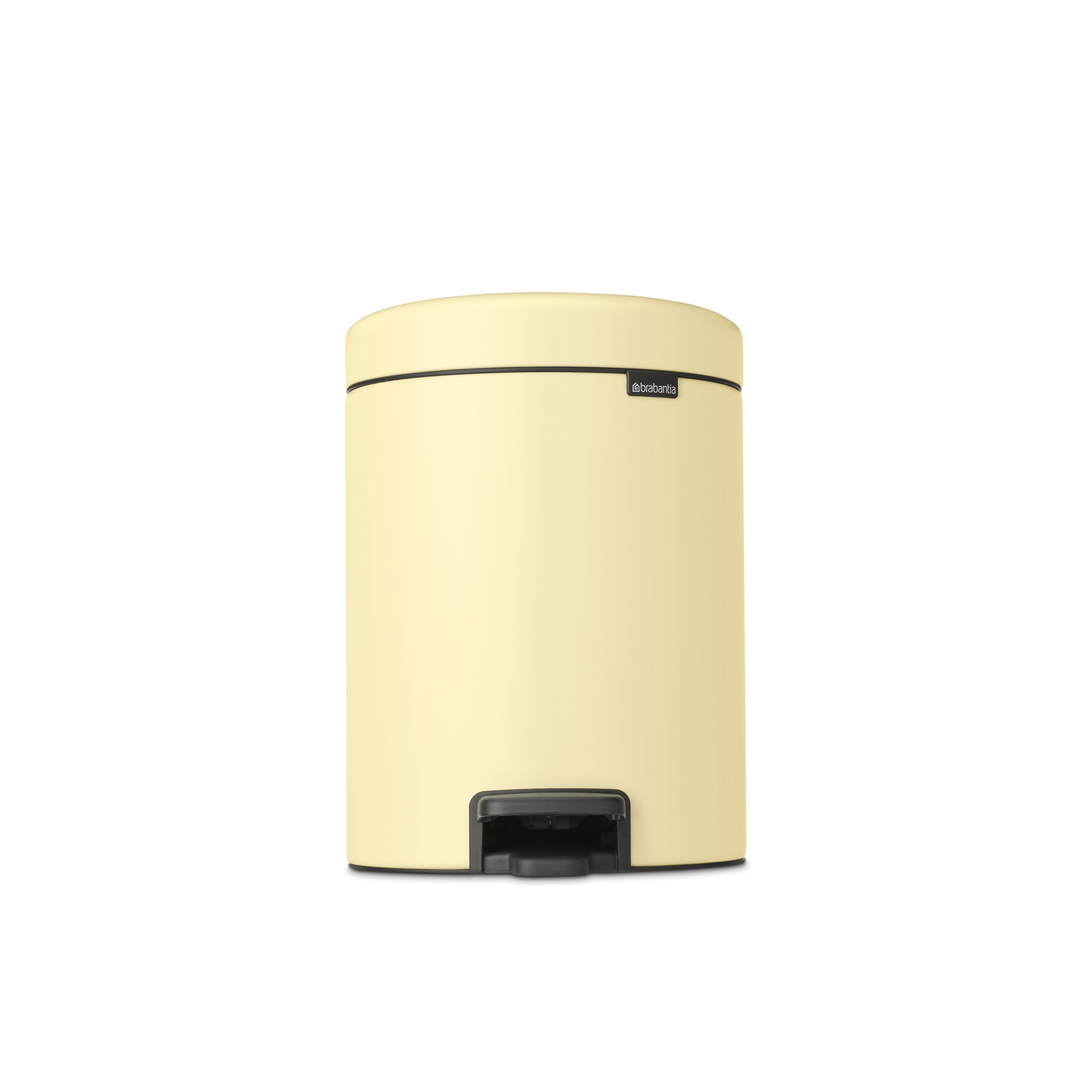 Brabantia Newicon 1.3gal Step-On Can, Mellow Yellow