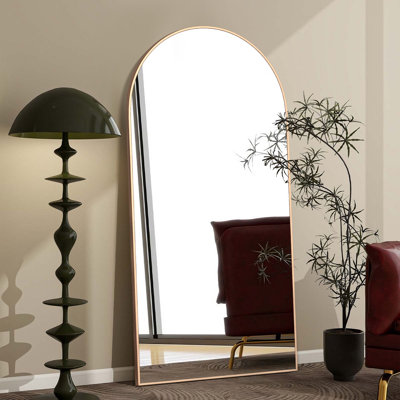 Grand miroir de sol moderne Malesha 
