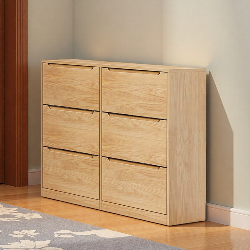 Modern simple furniture storage shoe cabinet, 42.52" H x 47.24" W x 12.99" D