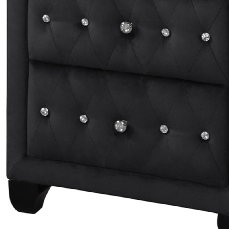 Rausch 2 - Drawer Nightstand, Black