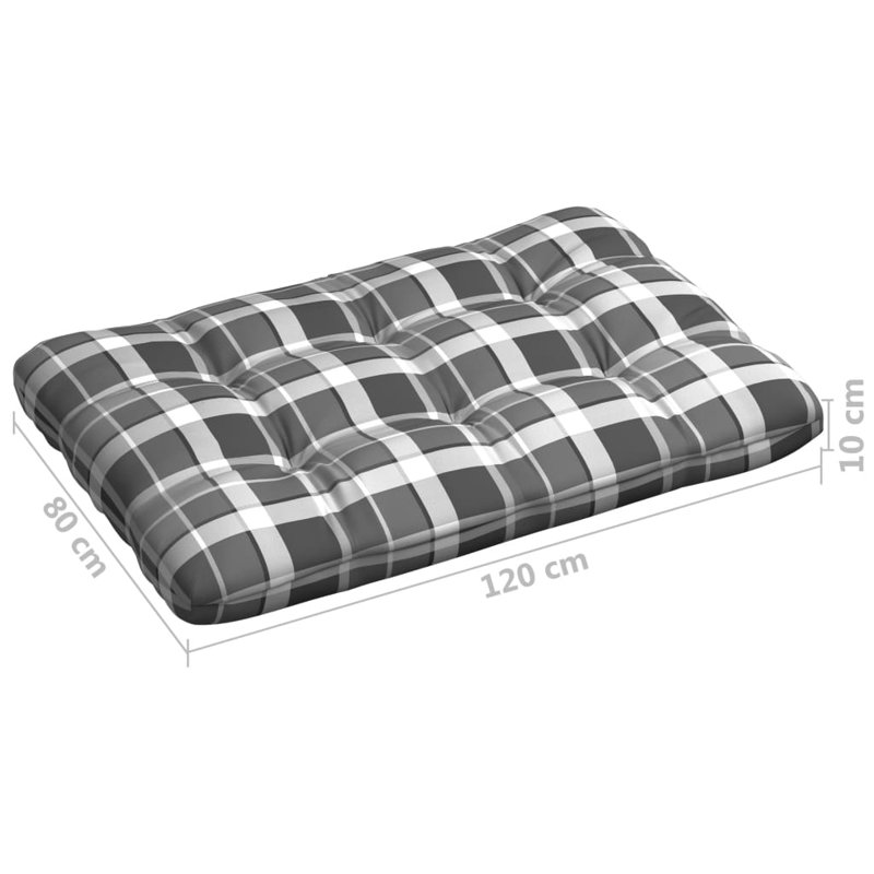 Coussin de siège / dossier d'extérieur VidaXL, Gris