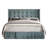 Aliviana Upholstered Wingback Platform Bed with Slat Kit-937620566-937620565