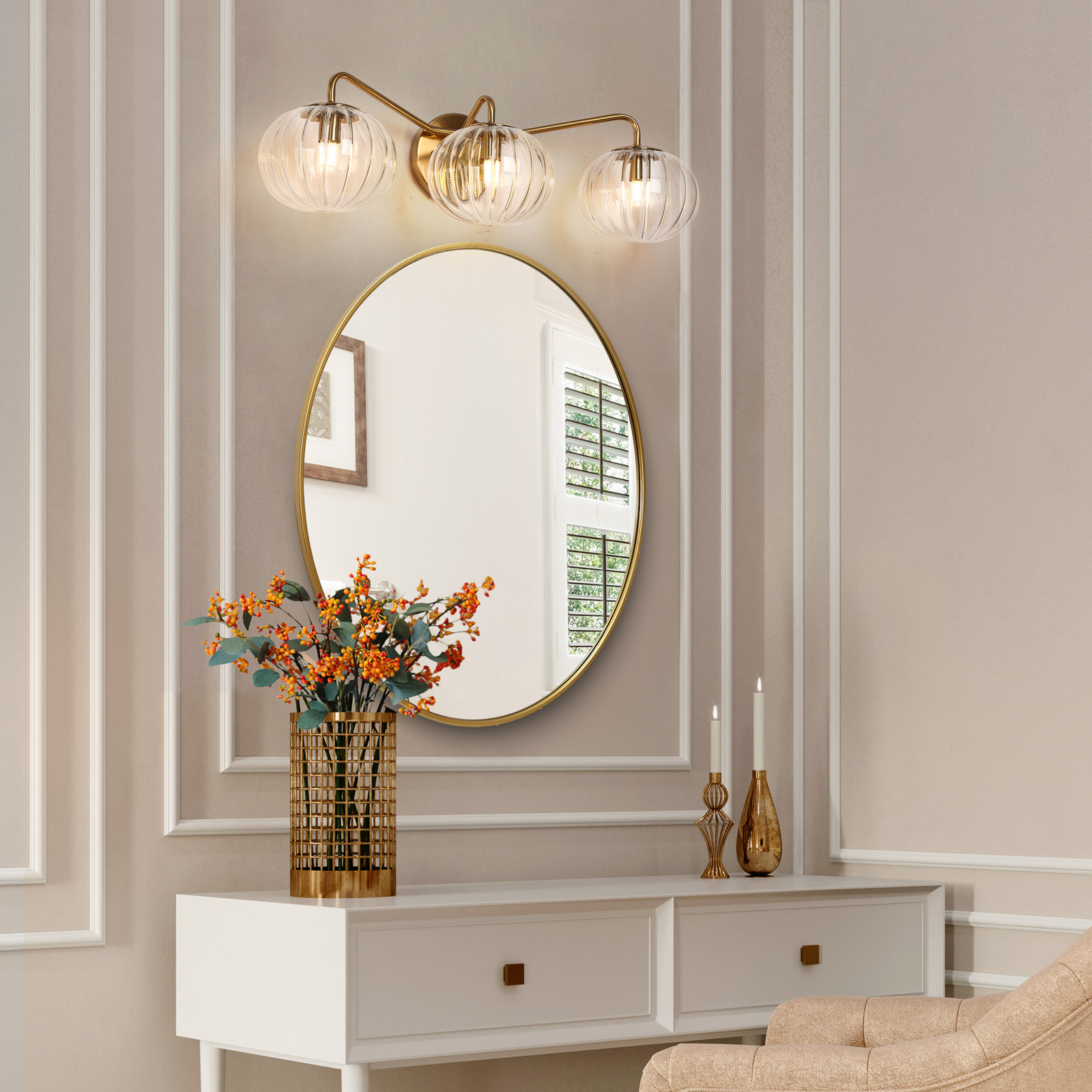 Ulah 3-Light Dimmable Vanity Light