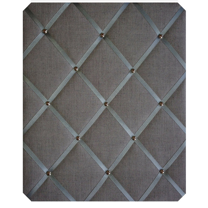 Fabric Covered, Dark Grey/Chrome, 60cm H x 48cm W