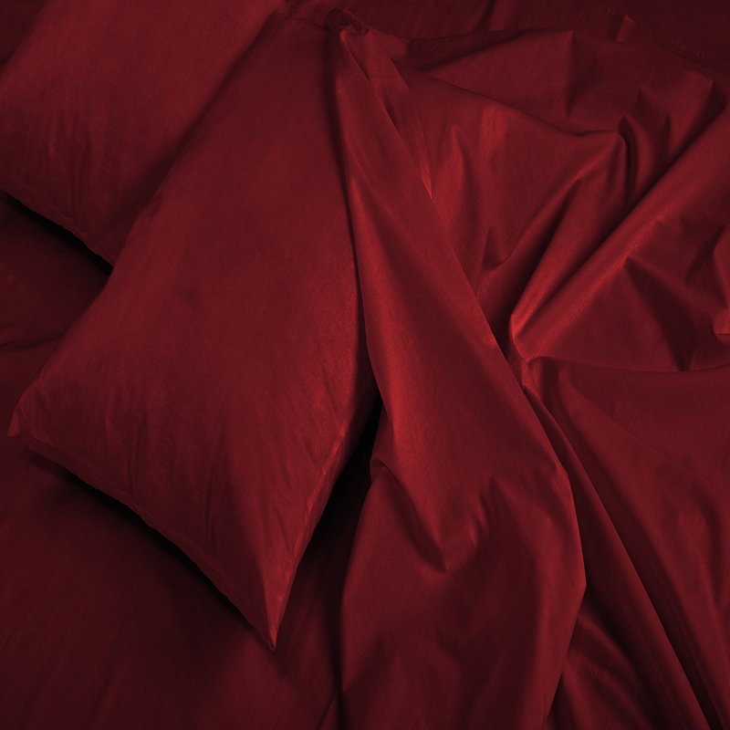 Signature Series Microfiber Sheet Set, Twin Sheet Set + Fitted Sheet + 1 Pillowcase, Maroon