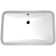 ANZZI Dahlia Series 15.25'' White Vitreous China Rectangular Bathroom Sink with Overflow
