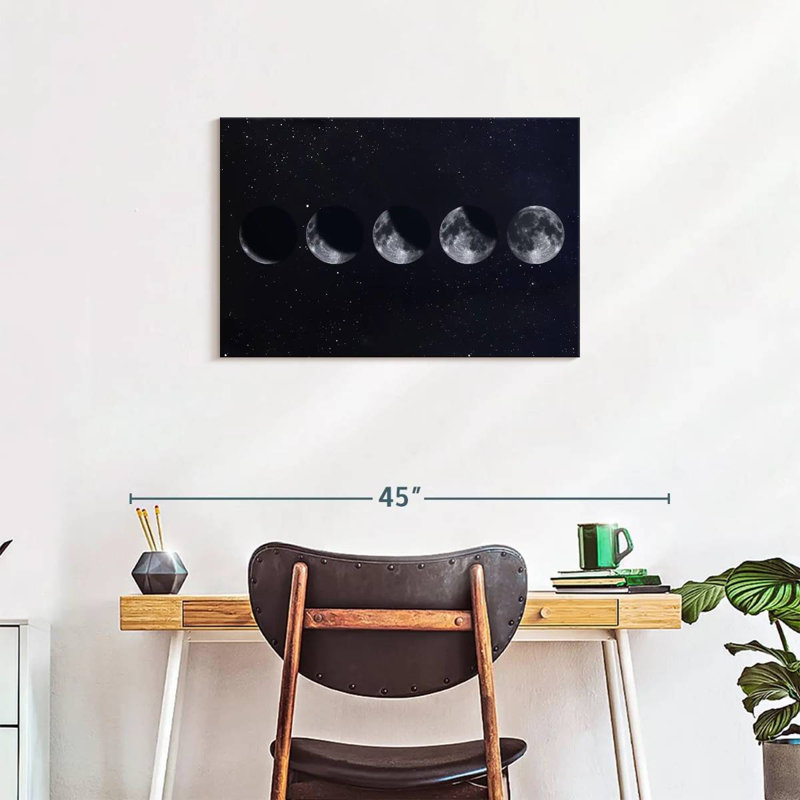 " Moon Phases Canvas Print ", 20" H x 30" W x 1.25" D