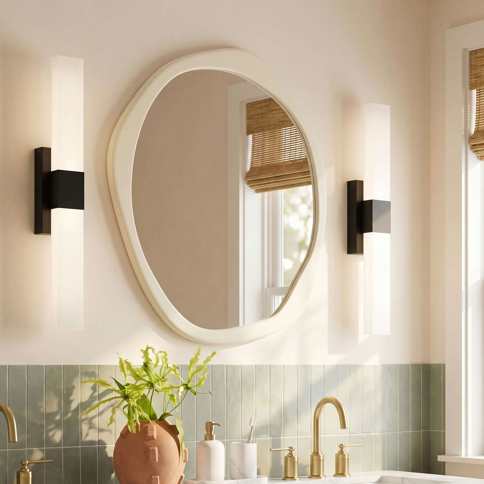 Rosamond 2-Light Bath Bar, Matte Black