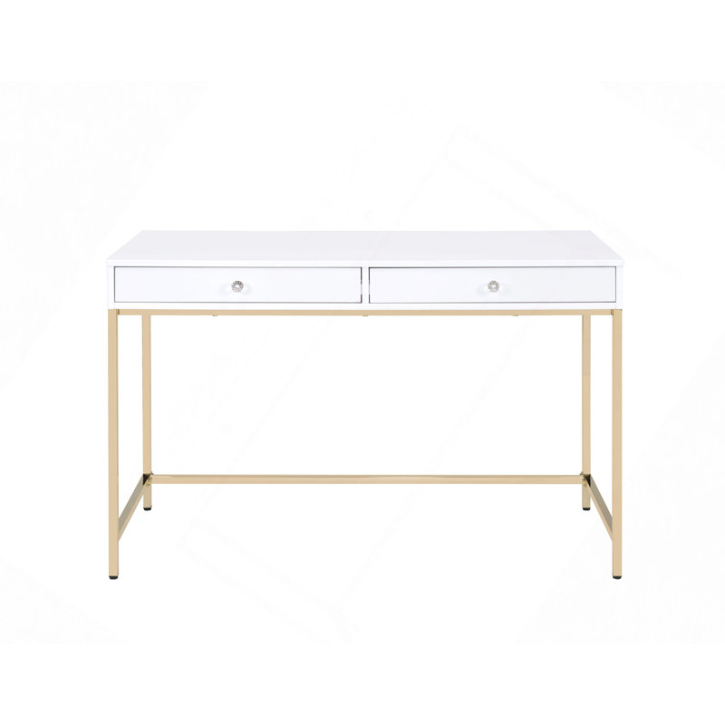 Bureau, brillant et bureau d'écriture, Blanc