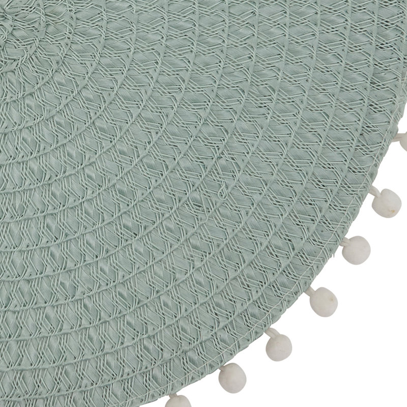Napperon Mint Modern Pom Pom, Menthe