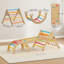 AIYAPLAY 8-in-1 Climbing Frame for Toddlers Ages 1.5-4 Years Multicoloured