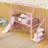 Metal House-Shaped Loft Bed With Stairs And Slide-98665824-98665829